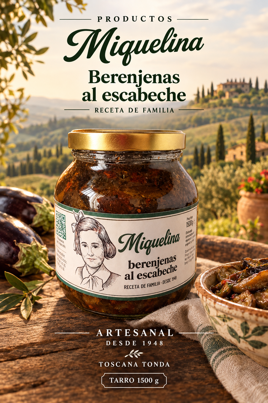 Berenjenas al Escabeche 1500g